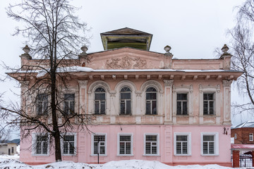 An ancient building in Myshkin city of Russia