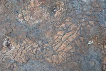 Natural marks on the rock. Integral Natural Reserve of Inagua. Gran Canaria. Canary Islands. Spain.