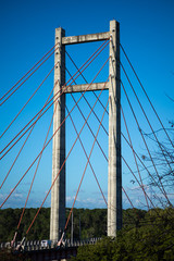Obraz premium cable car bridge