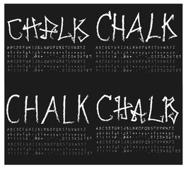 Obraz premium Hand drawn letters vector alphabet set eps10