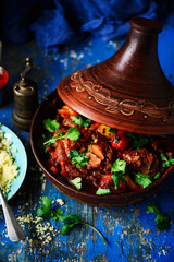 Moroccan lamb tagine..style vintage