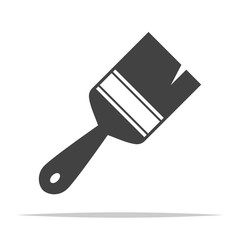 Paint brush icon vector isolated illustration