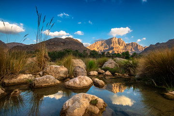 Landscape view of Oman's wadis 