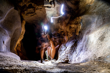 inside the cave