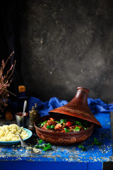 Moroccan lamb tagine..style vintage