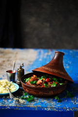 Moroccan lamb tagine..style vintage