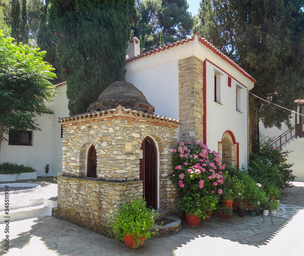 Sticker Monastery at Skiathos