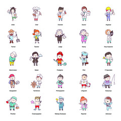 
Pack Of Avatars Cartoon Icons 

