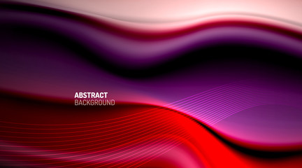 Liquid colors fluid gradients on black background