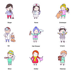 Pack Of People Flat Icons 