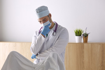 Fototapeta premium Pregnant patient at a reception at the gynecologist