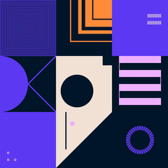 Techno Abstract Vector Pattern Design