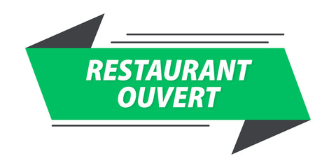 restaurant ouvert bannière
