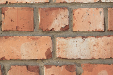 Retro brick wall old texture, great design for any purposes. Gray grunge texture.