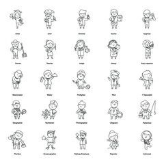 Pack Of Avatars Cartoon Icons 