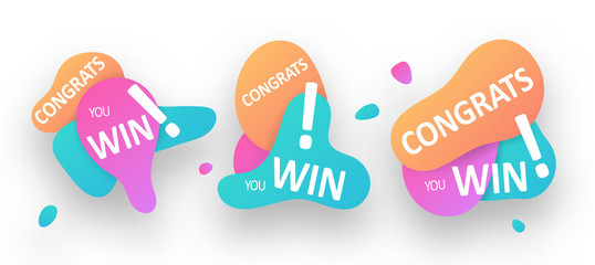 Congratulation Banners and Bubbles