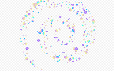 Rainbow Confetti Happy Transparent Background. 