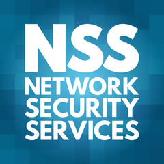 NSS - Network Security Services acronym, technology concept background