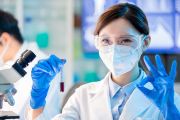 blood test result concept