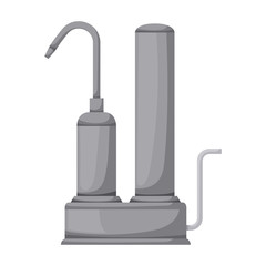 Filtration tank vector icon.Cartoon vector icon isolated on white background filtration tank.