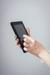 girl with the tablet