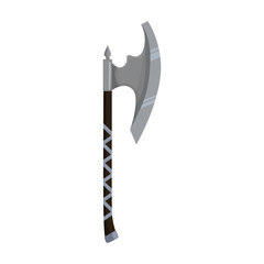 Medieval axe vector icon.Cartoon vector icon isolated on white background medieval axe.