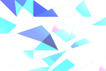 Abstract Triangles Polygonal Design On White Background