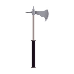 Medieval axe vector icon.Cartoon vector icon isolated on white background medieval axe.