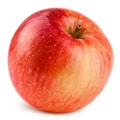 Red apple isolated on white background, clipping path, full depth of field