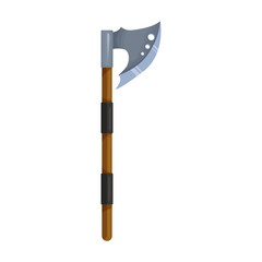 Medieval axe vector icon.Cartoon vector icon isolated on white background medieval axe.