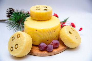 cheese and fruits