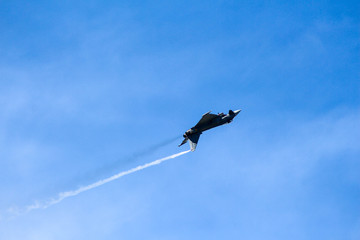 Spanish fighter planes training and flying in Tablada