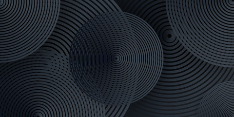 3d render spiral abstract black crystal background, faceted texture, macro panorama, wide panoramic polygonal wallpaper. Black metal texture steel background. Perforated sheet metal.