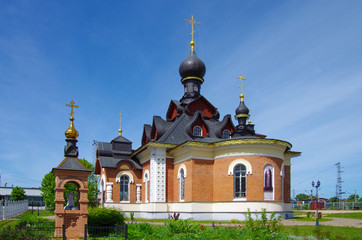Fototapeta na wymiar ALEKSANDROV, RUSSIA - May, 2019: Church of St. Seraphim of Sarov