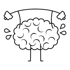 human brain icon vector illustration