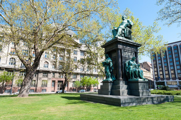 Statue of Ferencz Deak in Budapest