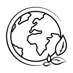 Green earth, World Environment Day, concept of saving the planet – stock vector