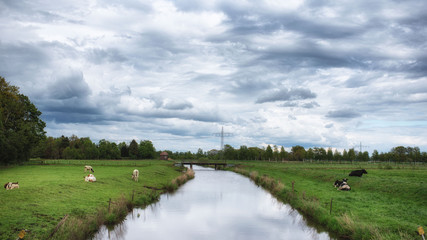 Fototapeta premium Wolken über Norddeutschland