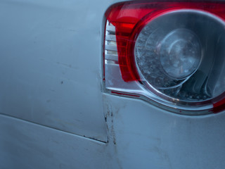 headlight of a car