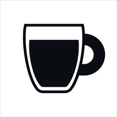 Coffee mug flat design illustration