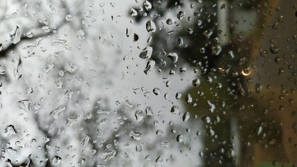 Image of Rain Drop In Glass