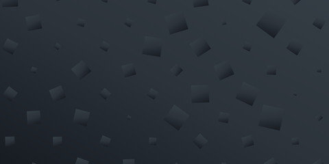 Abstract black background with triangles and rectangle shapes layered in contemporary modern art design, black white and gray shades. 3D black background