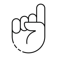 Fototapeta premium hand gesture icon vector illustration