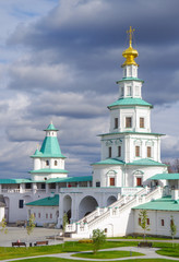 Fototapeta na wymiar ISTRA, RUSSIA - October, 2019: The New Jerusalem Monastery, also known as the Voskresensky Monastery