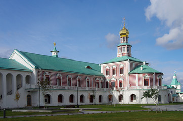 Fototapeta na wymiar ISTRA, RUSSIA - October, 2019: The New Jerusalem Monastery, also known as the Voskresensky Monastery