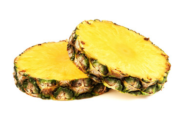 set of pineapple slices images