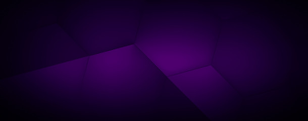 Fototapeta premium Dark violet abstract background for wide banner