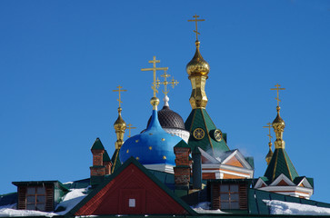 KOLOMNA, RUSSIA - February, 2019: Uspensky brusensky monastery