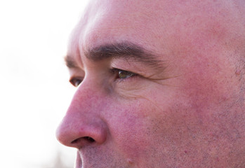 Obraz premium eyes of an elderly European man