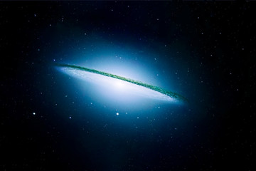Obraz premium Galaxy in deep space. Elements of this image furnished by NASA were.